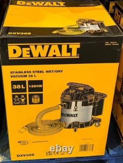DEWALT Wet & Dry Corded Vacuum Cleaner 38L 2.1m Hose Powerful Heavy Duty 1500W