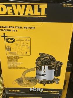 DEWALT Wet & Dry Corded Vacuum Cleaner, 38 Litre with 2.1m Hose