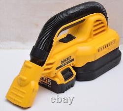 Dewalt DCV517 18V Cordless Wet/Dry Vacuum Cleaner & 1x 5.0Ah XR Battery FREEPOST