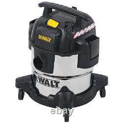 Dewalt DXV20S Stainless Steel Wet & Dry Vacuum Cleaner 1050W 240V 20L Chrome