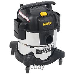 Dewalt DXV20S Stainless Steel Wet & Dry Vacuum Cleaner 1050W 240V 20L Chrome