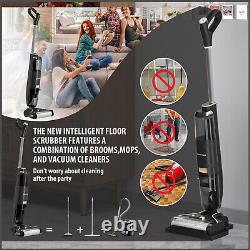 Digital Display Cordless Wet-Dry Vacuum Cleaner and Mop for Hard Floors, Pet Hair