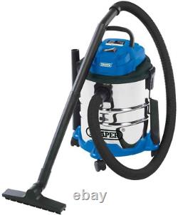 Draper 1250W Wet and Dry 20 Litre Vacuum Cleaner 1.5m Flexible hose and Home