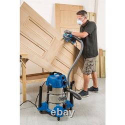 Draper 20529 230V Wet and Dry Vacuum Cleaner with Stainless Steel Tank 30L 1300W