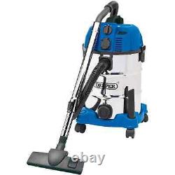Draper 20529 30L 1300W Wet And Dry Vacum Cleaner Steel Tank 230V (Brand New)