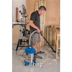 Draper 230V Wet and Dry Vacuum Cleaner with Stainless Steel Tank, 20L, 1250W