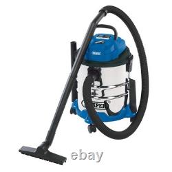 Draper 230V Wet and Dry Vacuum Cleaner with Stainless Steel Tank 20L 1250W 20515