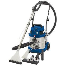 Draper 230v 1500W 20L Wet and Dry Shampoo / Vacuum Cleaner Stainless Tank 75442