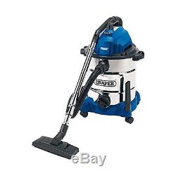 Draper 54257 30 Litre 1400 W Wet and Dry Vacuum Cleaner with Integrated 230 V