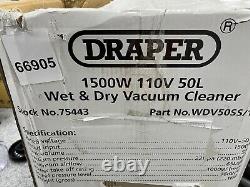Draper WDV50SS Wet and Dry Vacuum Cleaner 50L 240v Brand New Not Turning On