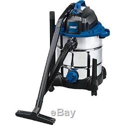 Draper Wdv30ssa Wet & Dry Vacuum Cleaner With 30 Litre Stainles Steel Tank