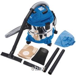 Draper Wet & Dry Vacuum Cleaner Hoover With Stainless Steel Tank 15L 1250W