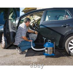 Draper Wet & Dry Vacuum Cleaner Hoover With Stainless Steel Tank 15L 1250W