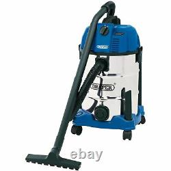 Draper Wet and Dry Vacuum Cleaner with Stainless Steel Tank, 30L, 1600W 20523