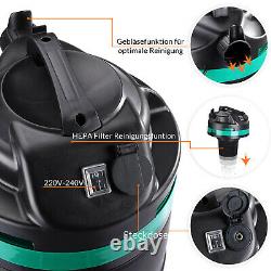 Dry and Wet Vacuum Cleaner 35L Container 1400W Long Suction Pipe 10 Accessories