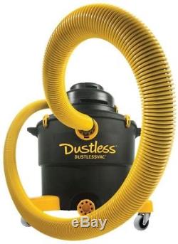 Dustless Vac 16 Gal. Wet Dry Vacuum HEPA Filter Dust Collector Floor Cleaner New