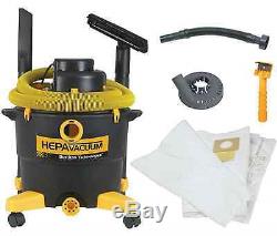 EPA Hepa Wet Dry Vacuum Cleaner Dust Paint Popcorn Ceiling Removal Collector Kit