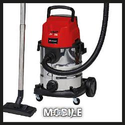 Einhell TE-VC 36/25 Li S 36v Cordless Stainless Steel Wet and Dry Vacuum Cleaner