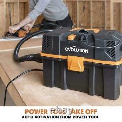 Evolution R15VAC 1000w Wet & Dry Workshop Vac With 1700w Remote Power Take-off