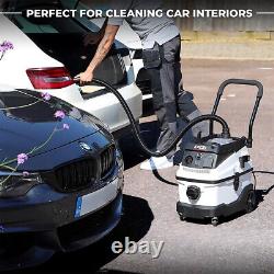 Excel 30L Dust Extractor Wet & Dry Vacuum Cleaner Water Dirt Blower HEPA 240V