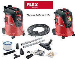 FLEX 25Ltr 110v/240v Wet/Dry Hoover/Vacuum Cleaner + Accessory Kit VCE 26 L MC