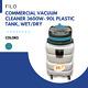 Filo 90 Litre 3600W Vacuum Cleaner Commercial Hoover Wet & Dry Valeting 90L