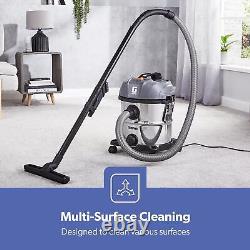 GEEPAS 1400W Vacuum Cleaner Wet and Dry Bagless 20L Cylinder Powerful Cleaning