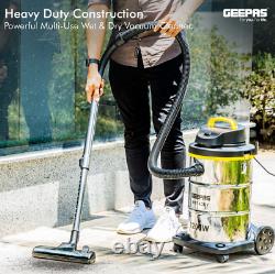 Geepas 1200W Wet & Dry Vacuum Cleaner Water Powerful Vac Workshop Home 23L