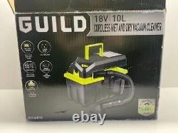 Guild 18V 4.0Ah Cordless Wet and Dry Vacuum Cleaner 1.2m Hose Carpet Rugs #6281