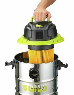 Guild 30L Steel Drum Wet & Dry Canister Vacuum Cleaner 1500W