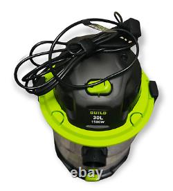 Guild 30L Steel Drum Wet and Dry Vacuum Cleaner Hoover 1500W GWD30