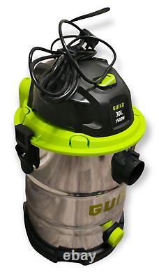 Guild 30L Steel Drum Wet and Dry Vacuum Cleaner Hoover 1500W GWD30