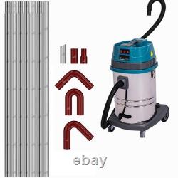 Gutter Cleaning Kit with Extension Poles & 3000W Wet Dry Vacuum Cleaner