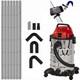 Gutter Vacuum Kit 7.5m Aluminium Poles 1500W Wet Dry Vacuum Cleaner + Camera