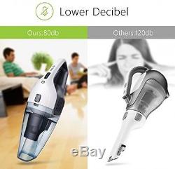 Handheld Cordless Vacuum Cleaner, HoLife Rechargeable Hand Held Car Vac Wet Dry