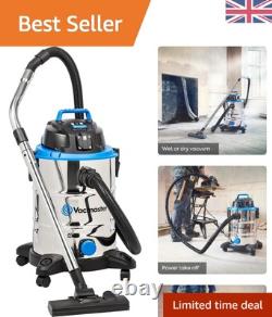 Heavy-Duty 30L Wet & Dry Cleaner with Power Take-Off 1500W Motor & Attachments
