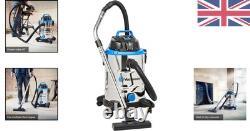 Heavy-Duty 30L Wet & Dry Cleaner with Power Take-Off 1500W Motor & Attachments