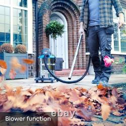 Heavy-Duty 30L Wet & Dry Cleaner with Power Take-Off 1500W Motor & Attachments