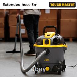 Heavy Duty 35L Wet&Dry Vacuum Cleaner Hoover 1200W With Power Take-Off Socket