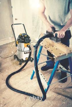 Heavy Duty Wet Dry Vacuum Cleaner 1500W 40L Capacity, Powerful Cleaning