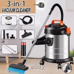 Heavy Duty Wet & Dry Vacuum Cleaner Strong 20 Litre 1200w Black + Hose & Tools