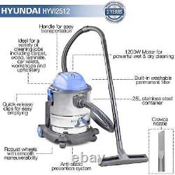 Hyundai 1200W 3-In-1 Wet and Dry Vacuum Cleaner HYVI2512 3 Year Warranty