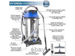 Hyundai HYVI10030 3000W Wet/Dry Electric HEPA Vacuum Cleaner