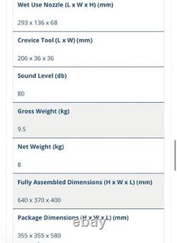 Hyundai HYVI3014 1400W 3 IN 1 Wet & Dry Electric Vacuum Cleaner NEW in Box