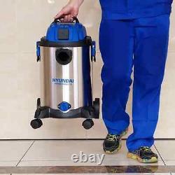Hyundai HYVI3014 1400W 3 IN 1 Wet & Dry Electric Vacuum Cleaner Silver