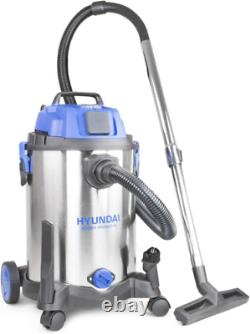 Hyundai Wet and Dry Vacuum Cleaner 30L, 1400W, Industrial 30 Litre