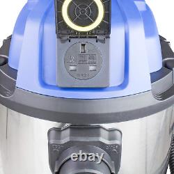 Hyundai Wet and Dry Vacuum Cleaner 30L, 1400W, Industrial Vacuum Cleaner, 4.5m &
