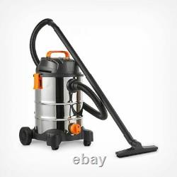 INDUSTRIAL Wet Dry Vacuum Cleaner Powerful Portable Hoover Commercial Steel 30L