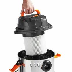 INDUSTRIAL Wet Dry Vacuum Cleaner Powerful Portable Hoover Commercial Steel 30L