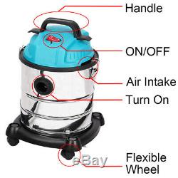 Indoor 1200With3000W Wet&Dry Vacuum Cleaner Industrial 20L/30L/50L/80L Steel Tank